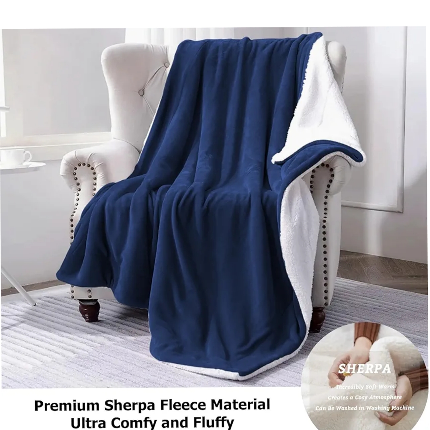 Cobija Ovejero Térmica Lisa Cama King 200x230 2