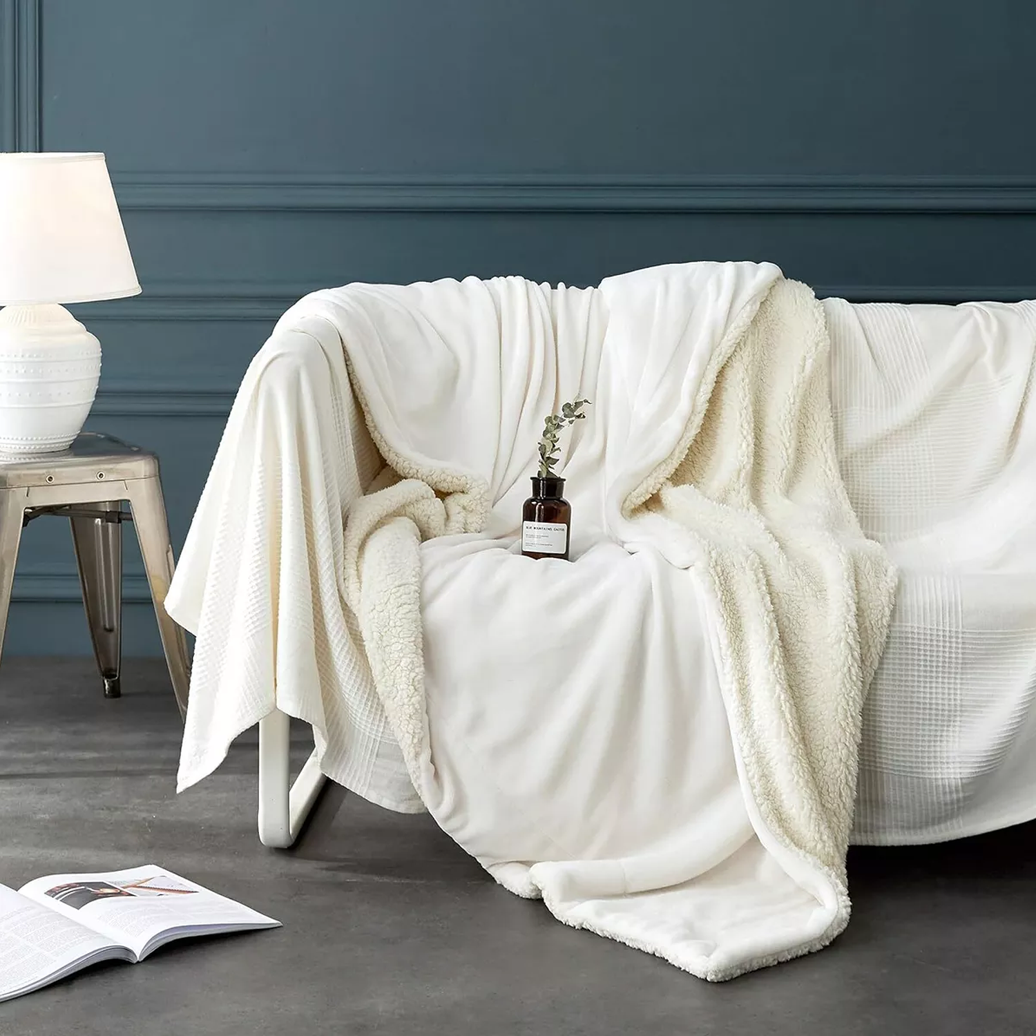 Cobija Ovejero Térmica Lisa Cama King 200x230 21