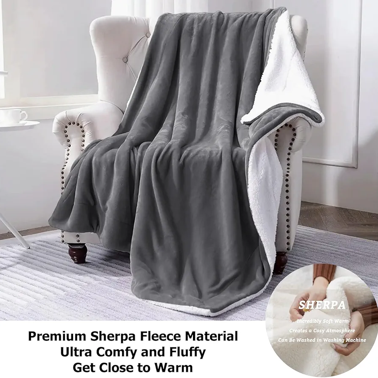 Cobija Ovejero Térmica Lisa Cama King 200x230 28