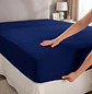 Protector de Colchón Terry 100% Impermeable Color Azul Calidad Premium - Miniatura 1