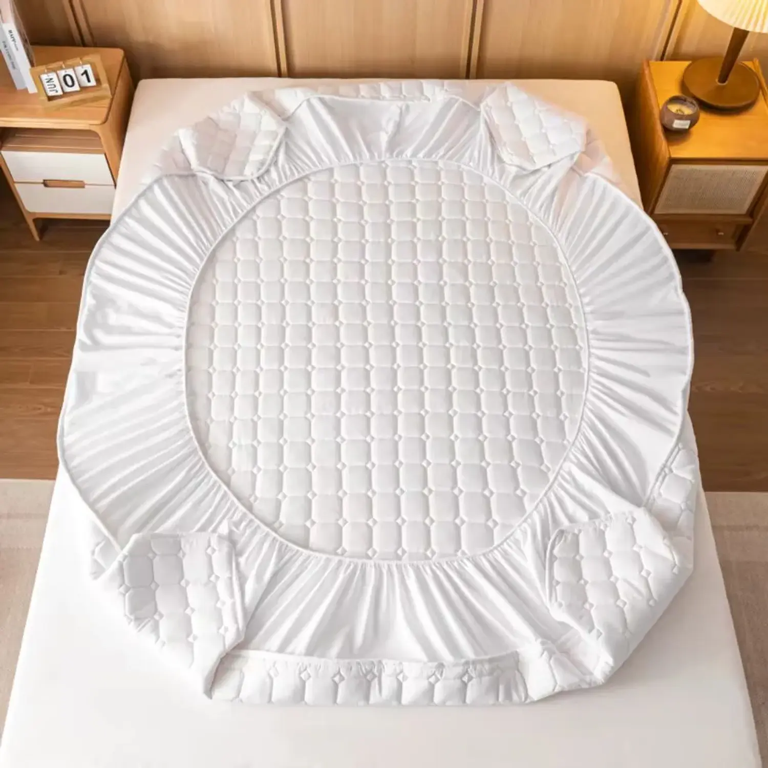 Protector de Colchon Antifluido y Acolchado  5