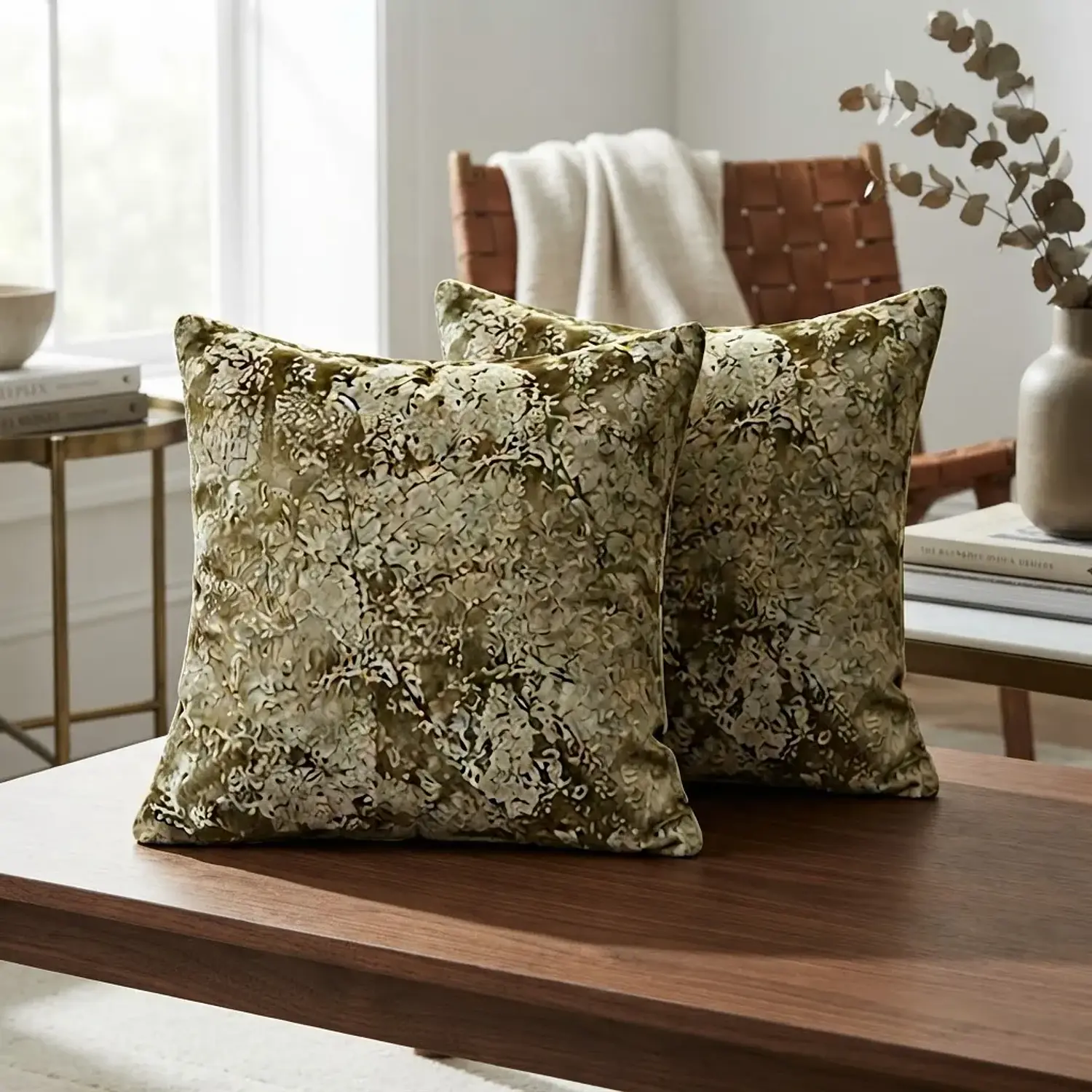 Cojín Decorativo Diseño En Tendendia, Set x2 unidades: 45x45 Cm 19