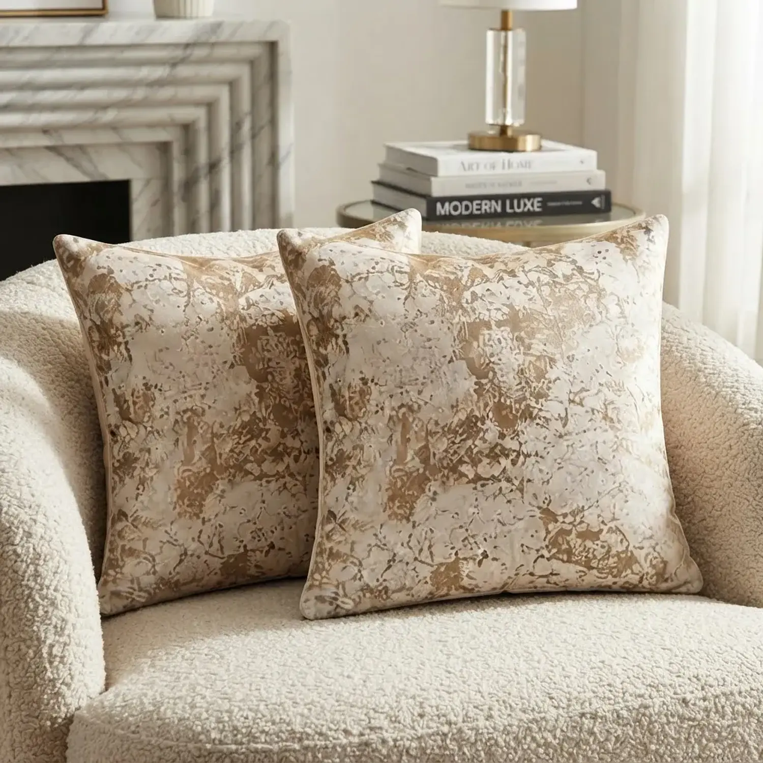 Cojín Decorativo Diseño En Tendendia, Set x2 unidades: 45x45 Cm 26