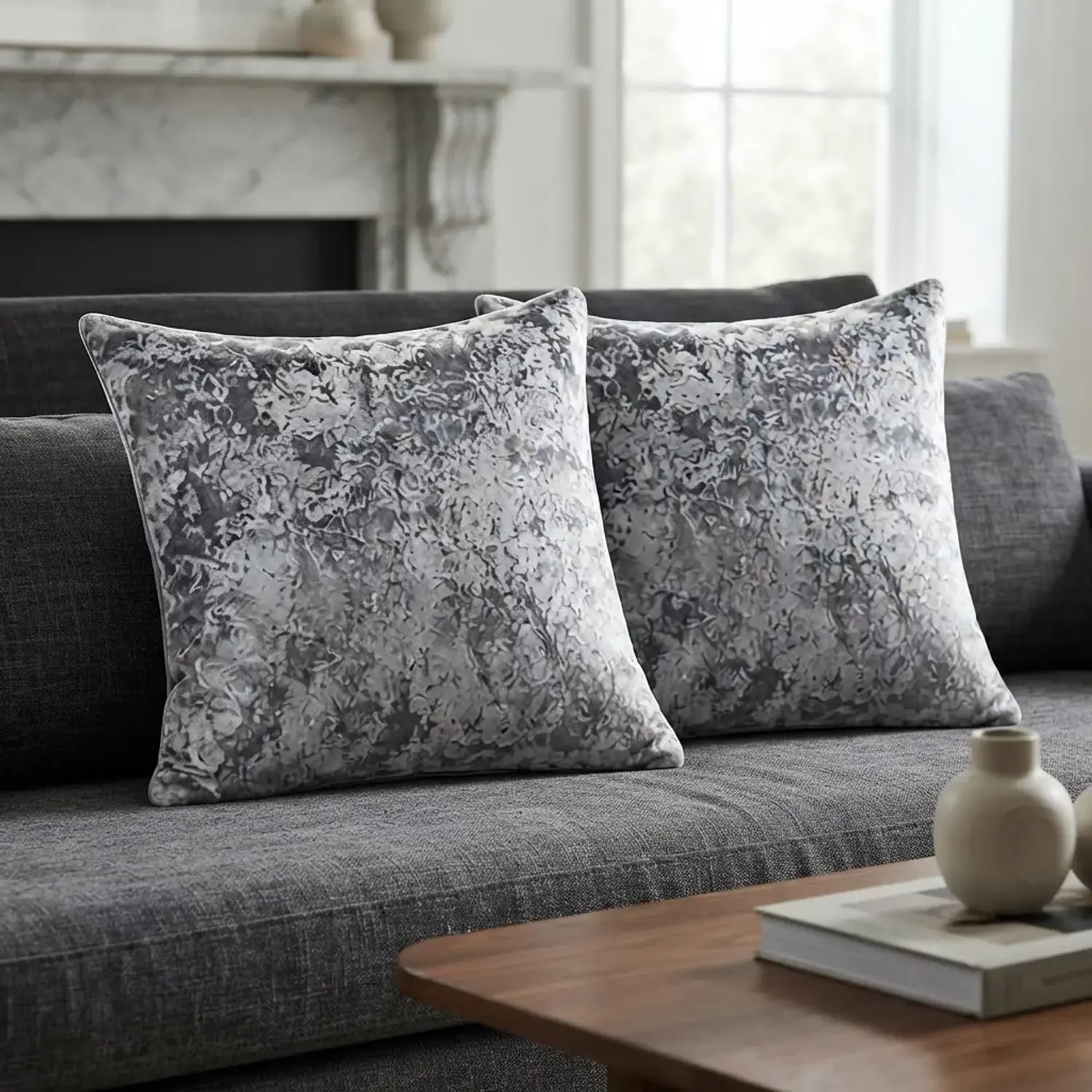 Cojín Decorativo Diseño En Tendendia, Set x2 unidades: 45x45 Cm 41
