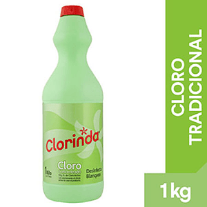 CLORO TRADICIONAL 1KG CLORINDA caja de por 15 unidades 