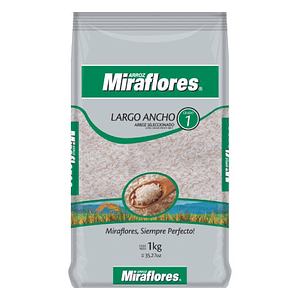 ARROZ G1 LAMINADO 1KG MIRAFLORES MANGAx10
