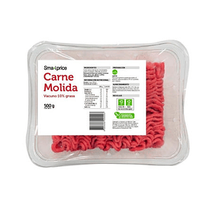CARNE MOLIDA CORRIENTE 500GR SMARPRICE