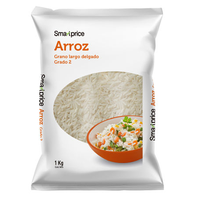 ARROZ G2 LARGO DELGADO 1KG SMART PRICE MANGAx10 1