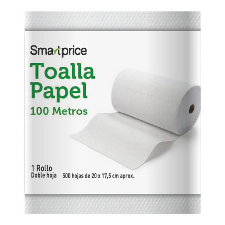 TOALLA PAPEL XL 100MTS SMART PRICE MANGAx6 1