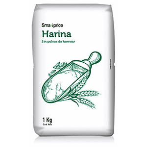 HARINA SIN POLVOS 1KG SMART PRICE MANGAx10