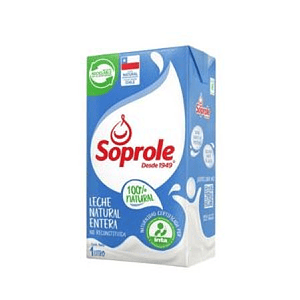 LECHE ENTERA 1LT SOPROLE PACKx12
