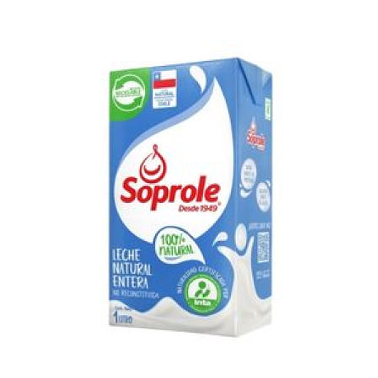 LECHE ENTERA 1LT SOPROLE PACKx12 1