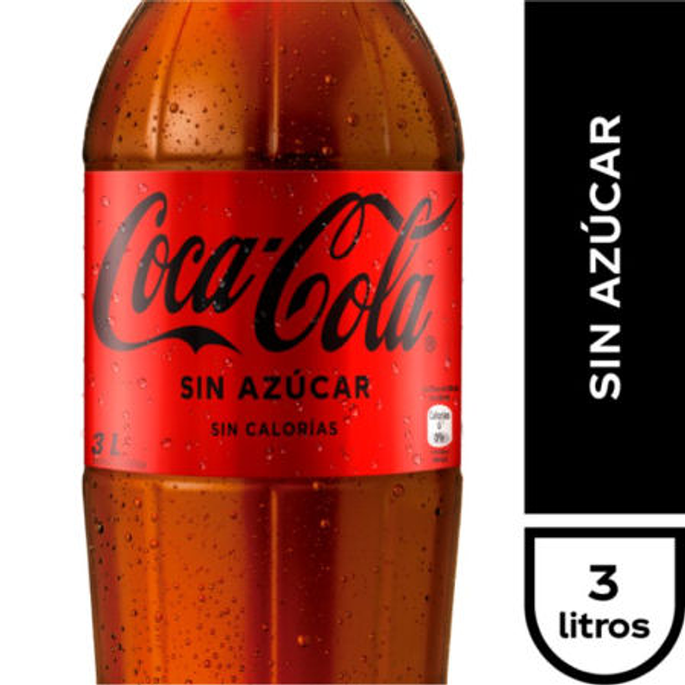 BEBIDA COLA ZERO 3.0LT COCA COLA 1