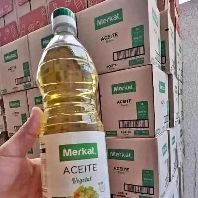 Caja de aceite merkat 12 unidades de 900 ML  1