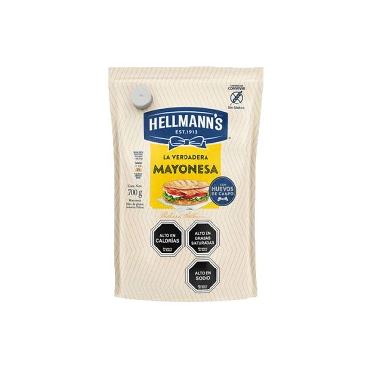 Mayonesa Hellmann’s 700 g – Caja 12 Unidades 1