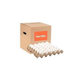 Huevos Yemita Jumbo – Caja 6 Bandejas de 30 Unidades