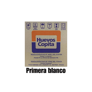 Huevos Copita Extra – Caja 6 Bandejas de 30 Unidades