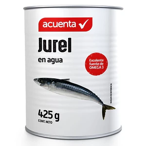 Caja Jurel Natural Lata, Drenado 2 - Neto 425 g Acuenta 24 unidades 