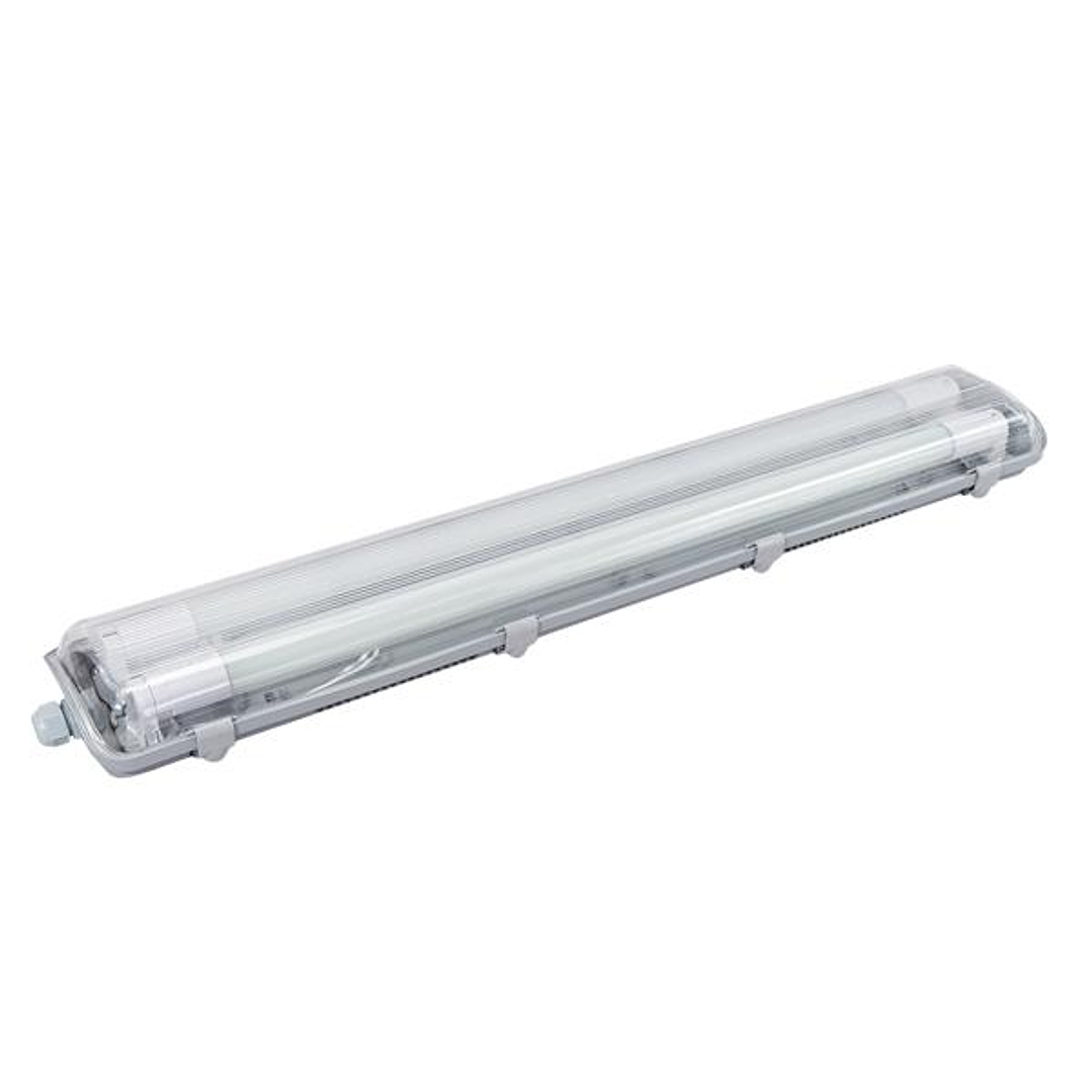 Equipo Estanco LED 120cm con 2 Tubos LED de 18W IP65 1