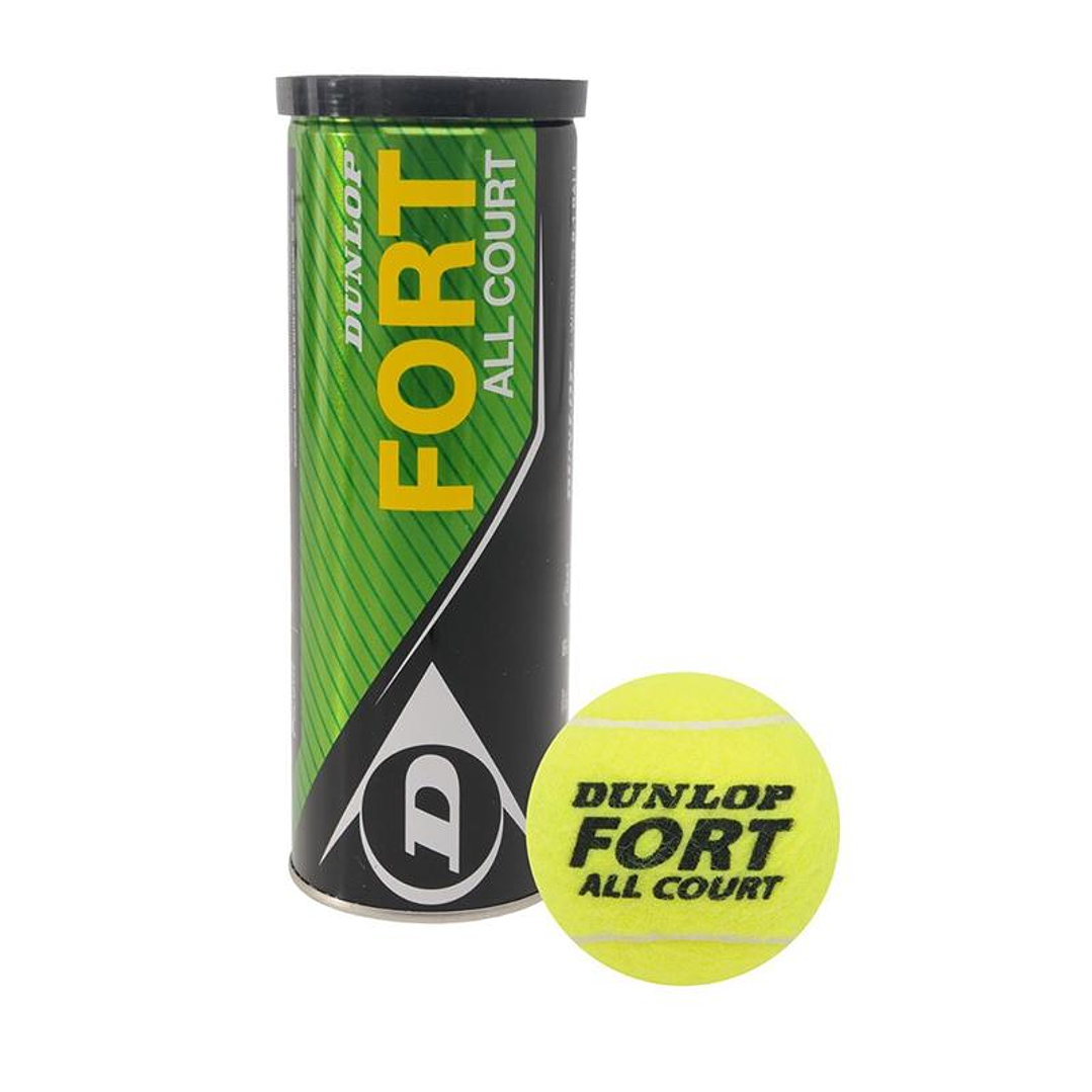 Pelota De Tenis Dunlop Fort Profesional All Court Lata X3 1