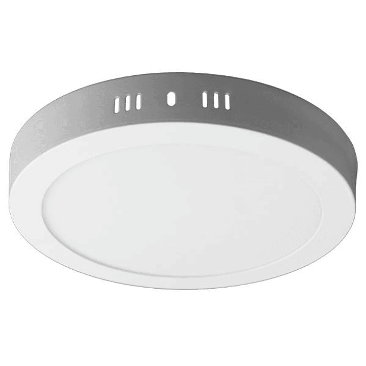 Panel LED redondo sobrepuesto de 18W, luz día 6500K 1