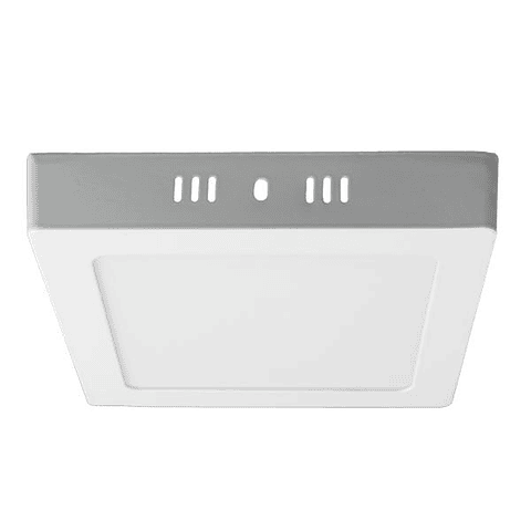 Foco Panel LED sobrepuesto cuadrado de 12W, luz día 6500K