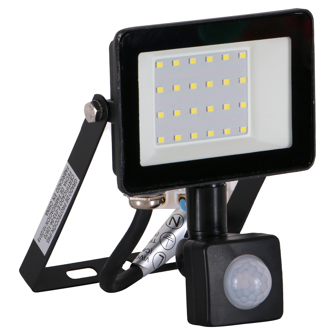 Proyector de área LED ultra plano con sensor de movimiento de 10W, luz día 1