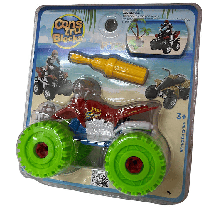 Moto Juguete Playera Armable Didactica 3