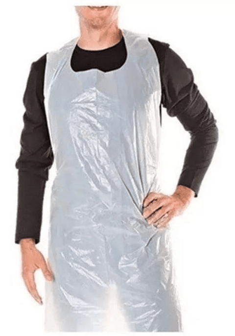 Pechera Delantal Plástica Desechable 100 Unidades