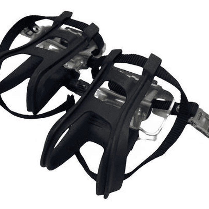 Pedales Bicicleta Mtb Ruta Aluminio Con Puntillas Y Correa 1