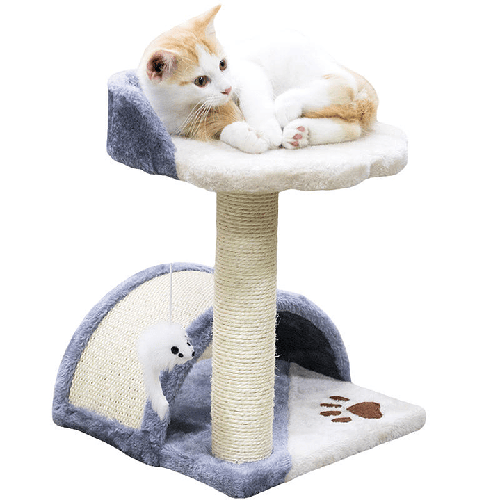 Torre Rascador Gatos con Juguetes y Plataformas 1