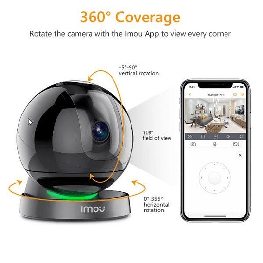 Camara Imou Ranger Pro Ip 2mp Wifi Audio Autotracking(alexa)