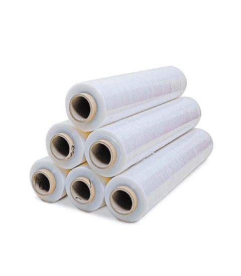Pack 6 Film Plastico Stretch Transparente / Rollo 300 M Reales