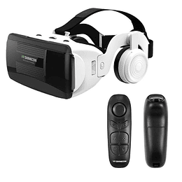 Lentes Realidad Virtual 3d Vr + Audifonos + Control Remoto