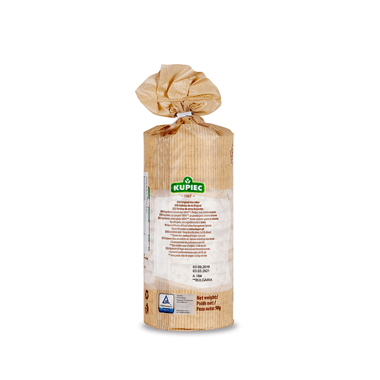 Galletas De Arroz Natural Sabor Original Kupiec 90g