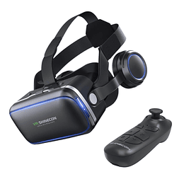 Lentes Realidad Virtual 3d + Audifonos + Control Remoto