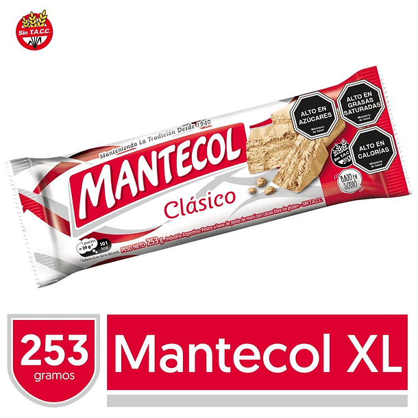 Mantecol Clásico Bajo Sodio 253 g Libre de Gluten