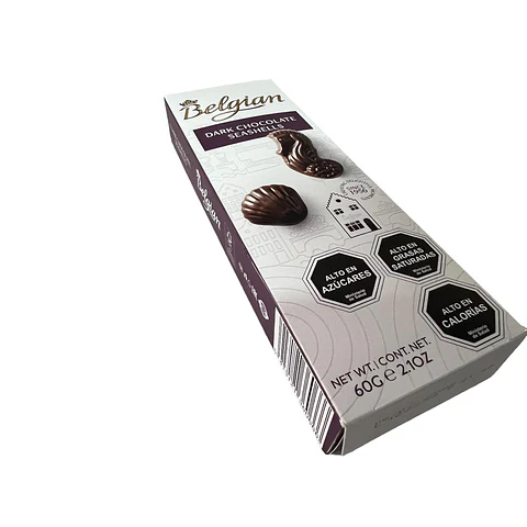 Bombones De Chocolates Belgian Seashells Negro | Conchitas