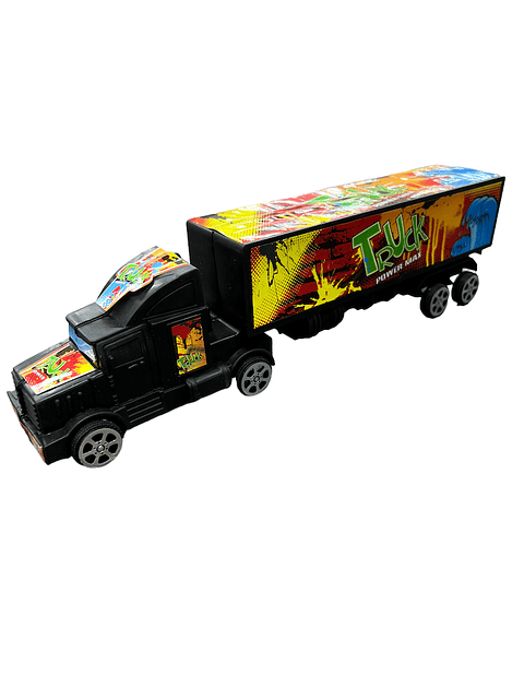 Juguete Camion Trailer Furgon Friccion