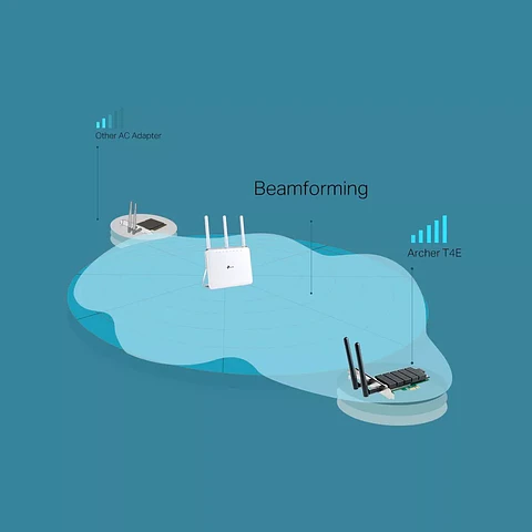 Adaptador Tarjeta Red Wifi Pci-exp Ac1200 Archer T4e Tp-link