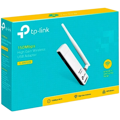 Adaptador Usb Inalambrico Wifi Tplink Tl-wn722n 150mb Antena