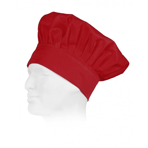 Gorro De Chef O Cocina Rojo Tipo Champiñon