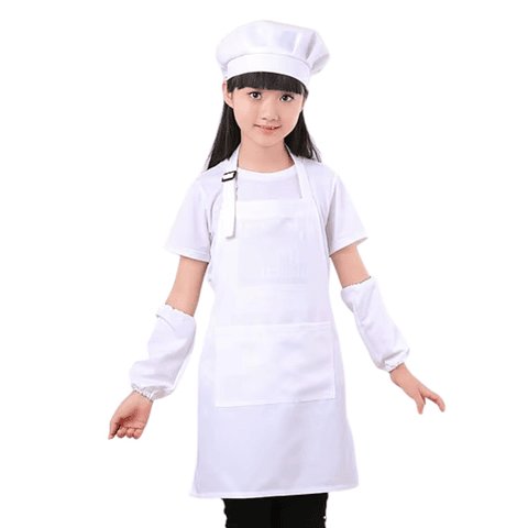 Set Delantal | Gorro | Mangas Disfraz Infantil Chef Cocina