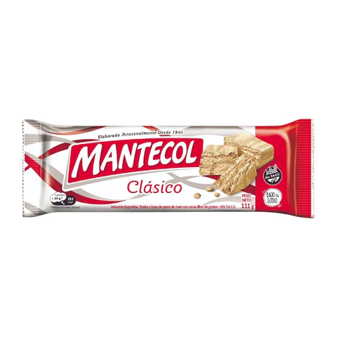 Barra Mantecol Clasico Sin Tacc 111g