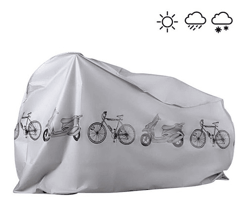 Funda Carpa Lona Cubre Moto Bicicleta Con Diseño