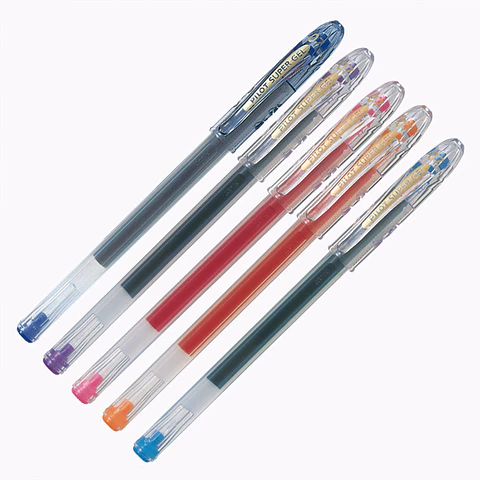 Set Lápiz Tinta 0.7 Super Gel Pilot 5 Colores