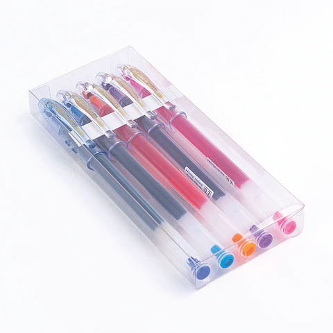 Set Lápiz Tinta 0.7 Super Gel Pilot 5 Colores