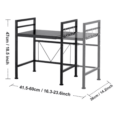 Estante Repisa Extensible Horno Microondas Organizador