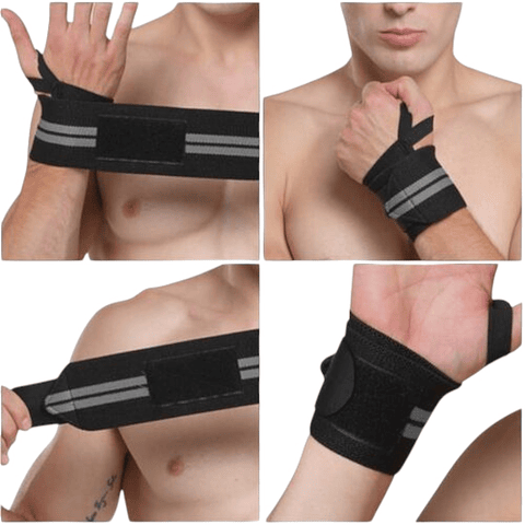 Muñequeras Levantamiento Pesas Gym Gimnasio Crossfit X2