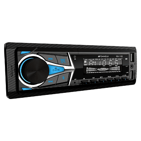 Radio Auto Sansui Sq-115 con USB y Bluetooth